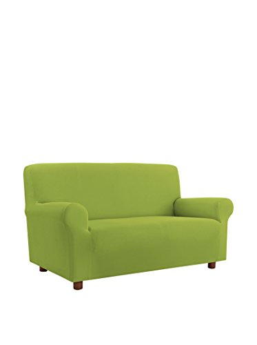 Italian Bed Linen Più Bello bielastic Sofa Cover Apple Green, 4 Places, 4 Seats