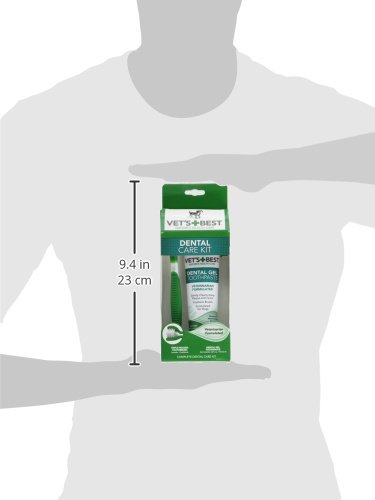 Vet's Best Complete Enzymatic Dental Care Gel & Toothbrush Kit for Dogs