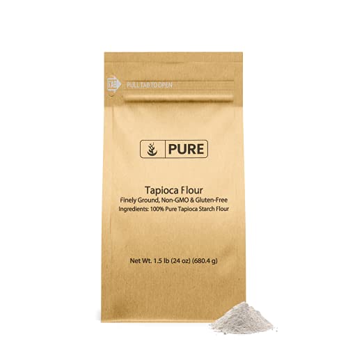 Tapioca Flour (1.5 lb) by PURE, Premium Tapioca Starch, NonGMO