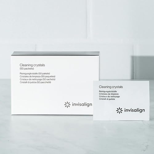 INVISALIGN Cleaning Crystals for Clear Aligners and Retainers, (50 Packets)