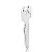 Utility Key 6-in-1 Multifunctional Tool for Outdoor Portable Stainless Steel Folding Screwdrivers and Home Repair Gadget(2 Pack)