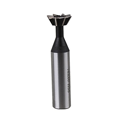 16mm HSS 60 Degree Straight Shank Dovetail Cutter End Mill Slot Milling Cutter 8 Flutes