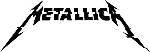 All About Familes METALLICA ~ Band ~ Black Die Cut 3M Vinyl Window Sticker/tool box/phone/CAR/TRUCK/DECAL STICKER WITH ALCOHOL PAD ~ 10" x 3.5"