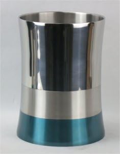 Hopeful Enterprise Inc TC120020-2BL OPEN TRASH CAN SHINY Plus MATT Plus SPRAY-PAINT44; BLUE
