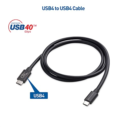 Cable Matters [USBIF Certified] USB4 Cable/USB 4 Cable 3.3 ft with 40Gbps Data, 8K Video & 240W