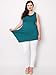 Made By Johnny MBJ WT671 Womens Summer Sleeveless Irregular Handkerchie Hem Loose Tunic Tops Flowy Blouses Shirt L Teal