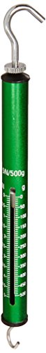 Eisco PH0036C Plastic Dynamometer - Spring Balance, High Resolution, 500g/15N