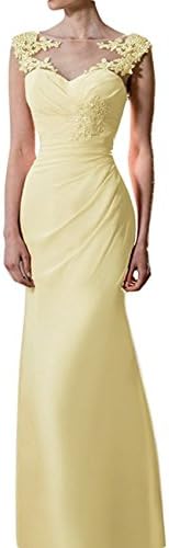 Baijinbai Women's A-line Appliqued Bridesmaid Dresses Long Prom Formal Dress