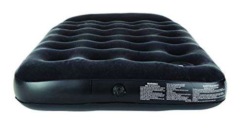 Outbound Twin Air Mattress with Built-in Pillow & Foot Pump | Portable Airbed Blow Up Mattress for Camping | Includes Repair Patch, Twin