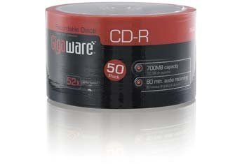 Gigaware CD-R Recordable Discs 50-Pack