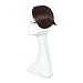 Side Bangs Clip in Bangs Real Human Hair One Piece Clip on Bangs Fringe Extensions Fashion Side Bangs Hairpiece For Lady Girl Women (#4, Medium Brown)