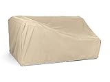 CoverMates Left Arm Sectional Loveseat Cover – 58W x 34D x 30H – Elite Collection – 3 YR Warranty – Year Around Protection - Khaki