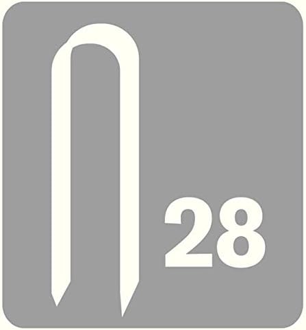 1000 x Rapid 28 Series (R28) WHITELINE Cable Staples - White Coated, 10 mm x 4.5 mm - Image 3