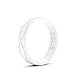Enso Rings Women’s Infinity Silicone Wedding Ring – Hypoallergenic Wedding Band for Ladies – Comfortable Band for Active Lifestyle – 4.5mm Wide, 1.5mm Thick (White, 5)
