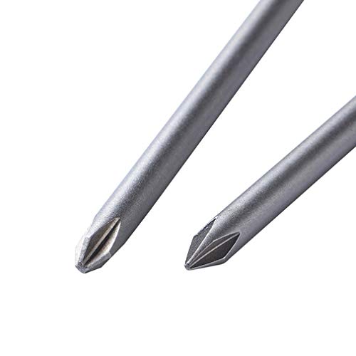 Hymnorq 9pc Phillips Crosshead Screwdriver Bits Set - Quick Release 1/4” Hex Shank for Easy Attachment - Solid S2 Steel Alloy, Magnetic Tip, 100mm Long - Fit All Standard Bit Holders & Power Tools - Thumbnail 4