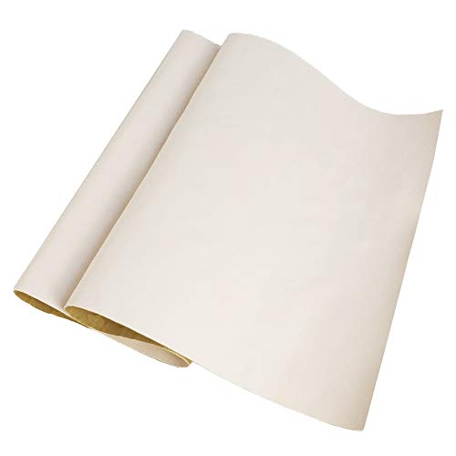 Large Leather Repair Patch Adhesive Back First-aid for Upholstery Couch Car Seat Jackets Handbags 12x24 Inches, Pack of 2 (Beige)
