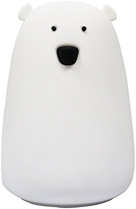 USB Silicone Bear LED Children Animal Night Light Soft Cartoon Baby Nursery Lamp