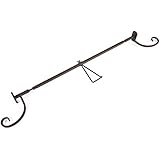 Village Lighting Company [Front Door Garland Hanger] - Adjustable to Different Door Widths | Heavy-Duty Cast Iron | Decorative Christmas and Holiday Decor | No Nails or Screws - No Damage to Your Door