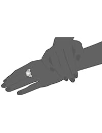 Set de anillo corazón, dos piezas, de plata esterlina bañada en platino, estilo antiguo, de color sofisticado, con circonia de Swarovski.