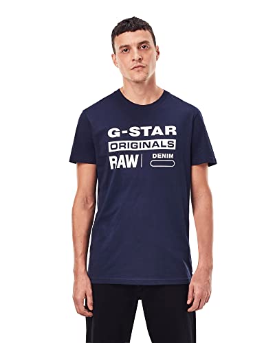 Homme T-shirt Graphic 8, Bleu (sartho blue D14143-336-6067), M