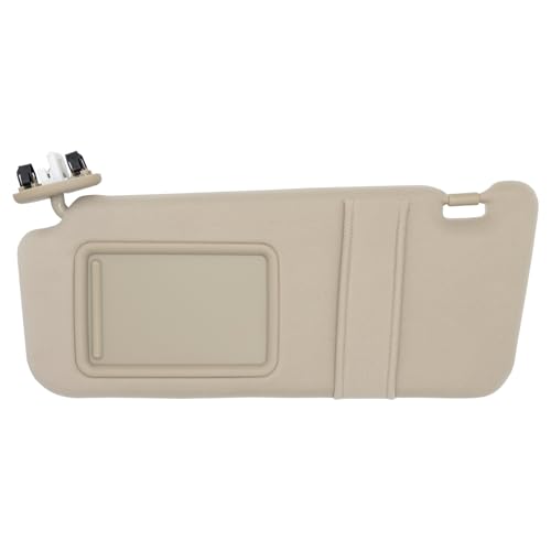 Photo 1 of CRAZYPARTS Driver Left Side Sun Visor Compatible with Toyota Camry 2007 2008 2009 2010 2011 Sun Shade with Light Replacement # 74320-33F00-E0 (Beige)