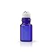 ZbFwmx 20 Pack Set 2ML(5/8 Dram) Micro Mini Glass Roll on Glass Bottles with Metal Roller Balls Refillable Slim Sample Vial Aromatherapy Essential Oil Roll On(2ML Blue)