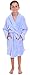 Simplicity Girl's Soft Plush Bathrobe Robe with Long Sleeve, Pockets, Purple, L