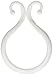 Kenney White Double Shower Curtain Hooks, White, (set of 12 pieces)