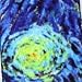 Buttonsmith Van Gogh Starry Night Premium Lanyard - Made in USA