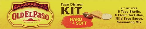 OLD EL PASO HARD AND SOFT TACO DINNER KIT, MEAL PREP, 12 CT, 11.4 OZ