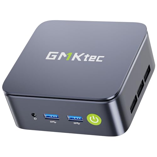 GMKtec 1TB PCIe 3.0x4 SSD AMD Ryzen 5 Mini-PC 3500U (more powerful than 4300U/N150/N100/N95 4C/8T 4.50 GHz), G10 Mini-Computer, 16GB DDR4 RAM 3200MHz, WiFi 5/USB 3.2/USB-C/BT 5.0