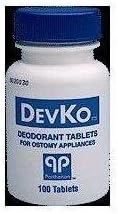 Devkodeodorant Tablets Bottle of 100