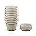 TRUEDAYS 5.9 Inch Plastic Nursery Flower Pots with Pallet Set of 10 Pack, White Marble