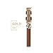 SOGOCOOL Self-Portrait Extendable Leather Selfie Stick with Tripod Stand and Bluetooth Remote Shutter for Smartphones, Gold