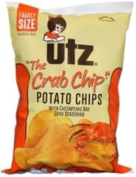 Utz Potato Chips "The Crab Chip" 9.5 Oz (4 Bags)