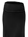 MBJ WB296 Womens Lightweight Floor Length Maxi Skirt M Black