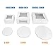 Fit Meal Prep [25 Sets Bakery Boxes with Window 6x6x3 White Cake Box with White Board Cardboard Bakery Packaging for Cupcake, Cookies and Pastry, Auto-Popup Treat Box Charcuterie Box for Christmas