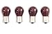 Red 4x Light Bulb 1156 BA15S 21W Turn Signal Blinker Single Filament Lamp
