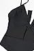 LEISUP Womens Plus Size Lace Up Hollow Out High Waist Strappy One Piece Swimsuit XL Black