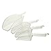 (2 Pack) 12-Ounce Clear Polycarbonate Scoop, Heavy-Duty Plastic Ice Scoop, Candy Scoops, Popcorn Scoops, Utility Scoops by Tezzorio