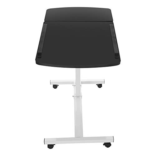 FengGa Computer Desk for Small Space/Writing Desk/Compact Desk/Foldable Desk.Household Can Be Lifted and Folded Folding Mobile Small Working Desks Home Computer (Black, 17.32inch×15.75inch.)