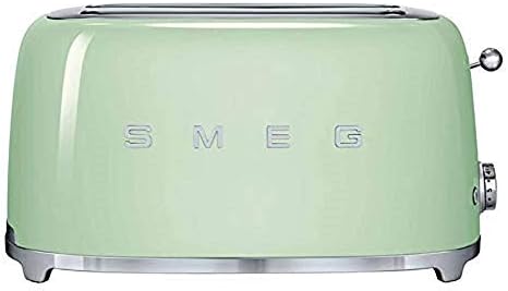 Smeg Tsf02Pgus 50S Retro Style Aesthetic 4 Slice Toaster Pastel Green