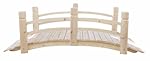 Shine Company 5 Ft. Cedar Garden Bridge, Natural