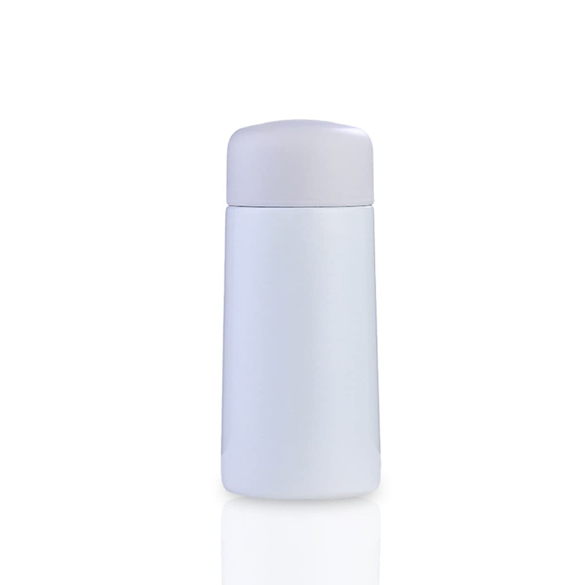 Mini Water Bottle Vacuum Insulated Bottle, Cute Kids Coffee Milk Water Drinking Cup Travel Drinking Bottle for Home, 150ml, 2.1 * 2.1 * 4.9in, White