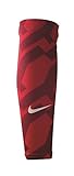 Nike XLR8 Amplified Forearm Shiver (1 Pair, OSFM, Challenge Red/White)