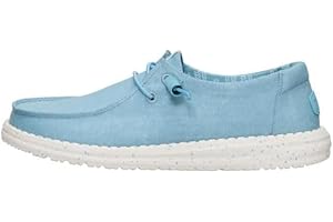 HEYDUDE Wendy Stretch Canvas Women’s Shoes, Women’s Slip-on Loafers, Comfortable & Light-Weight