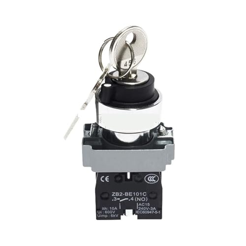 Three-Position Key Switch XB2BG33C Three-Position