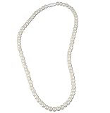 PEARL Silicone Teething Necklace with Baby-safe Jewelry By FAVEfemme - Bpa-free, Best Soothing Method, Better Than Baltic Amber, Fashion Teething Necklace for Mom (White Pearl)