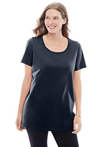 Perfect Short-Sleeve Scoop-Neck Tee Shirt