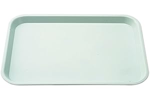 EASYTODENTA Autoclavable Dental Dentist Instrument Tray Plastic Procedure Flat Tray 13.39''x 9.45''x0.87'' (Green)